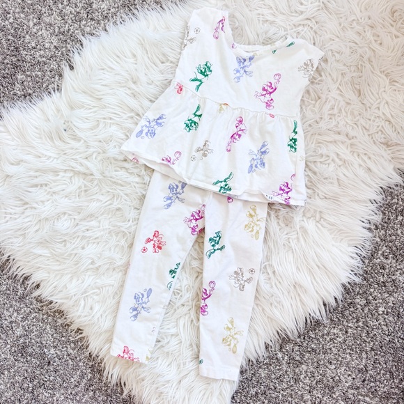 GAP Other - Baby Gap x Disney | Minnie Mouse Sports Matching Peplum Set